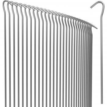 Deuba - Picchetti Chiodi di Ancoraggio a Terra ø 3,5 mm in Acciaio Zincato Set 150 pz