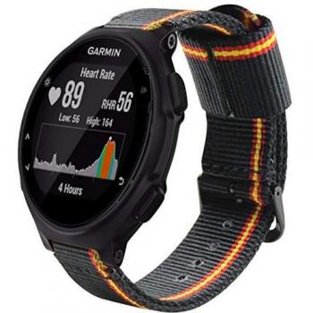 Pulsera de Nailon compatible con Garmin Forerunner 235/220/230/620/630/735xt - Bandera de España