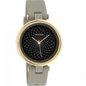 OOZOO Smartwatch Staal-Rubber Goud-Taupe 38 mm