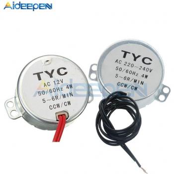 12V AC Synchronous Motor TYC-50, 100-240V, 1.4RPM-60RPM, 4W Torque
