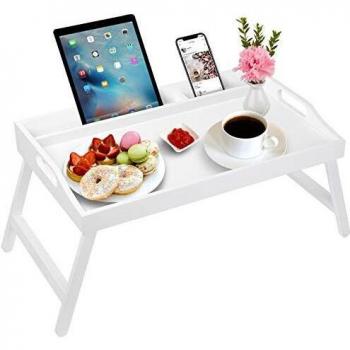Plateau de Petit-déjeuner avec poignées Pliantes et Fente média