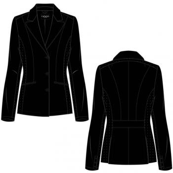 Chaqueta de equitación femenina CATAGO Ren Negra 34