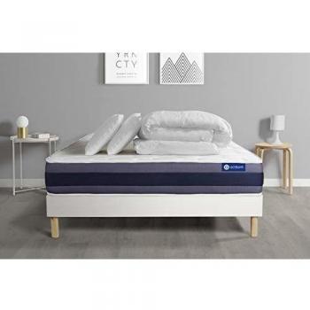 Set Letto Completo con Materasso in Memory Foam 180x200 cm