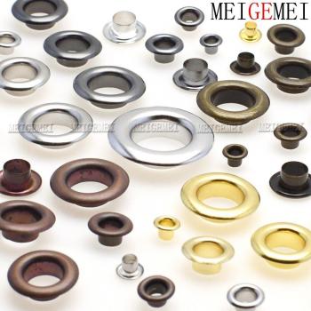50 Metal Eyelets with 13mm Grommet for Leathercraft and Accessories