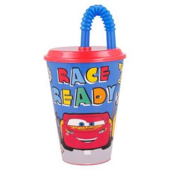 BICCHIERO CARS REA CON CANNUCCIA 430 ML