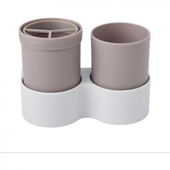 Eco-Friendly Toothbrush Holder and Wall-Mounted Bathroom Organizer