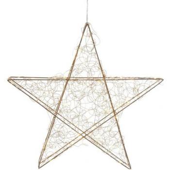 LED Drahtstern AM Design, fest integrierte Beleuchtung, Weihnachtsdeko