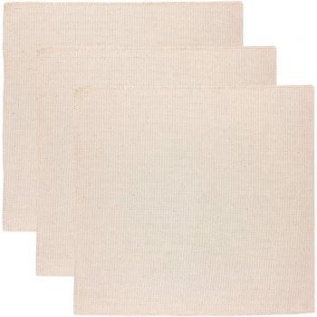 Linen Needlework Fabric Set 14x14 inches - 3 Pieces