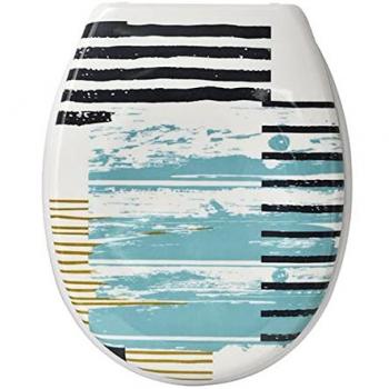 ABATTANT WC THERMODURE 18 POUCES ATTACHES PLASTIQUES - BORD DE MER - Tendance