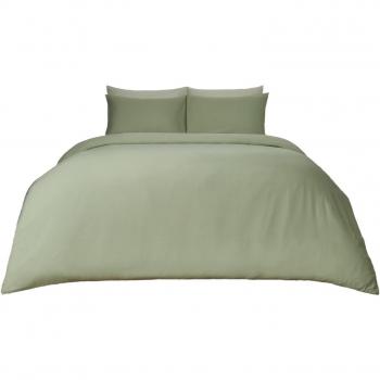 Olive Green Single Duvet Cover Set by Brentfords
