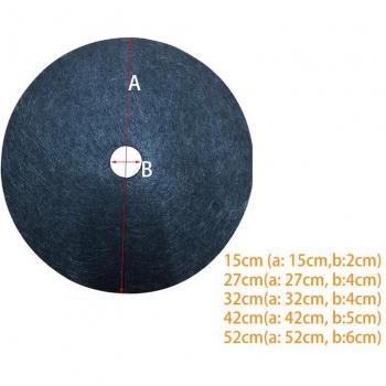 Garden Plant Protection Mats - 5pcs Non-Woven Covers for 15cm, 27cm, 32cm, 42cm Pots