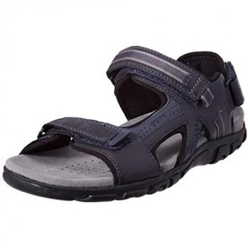 Geox Herren Schuhe Offene Strada Sandale Blau
