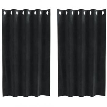 Barchetti Oscuranti in Velluto Nero – 2 unità