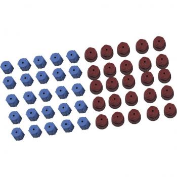 50pcs Automotive A/C System Valve Cap High Low Pressure Dust Cap