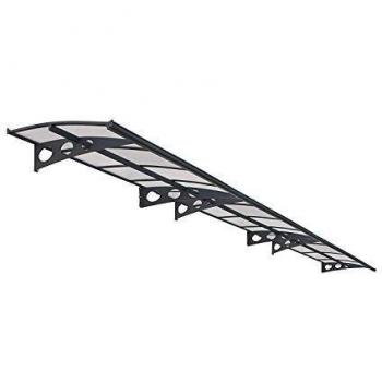 22' x 4'7 Palram Canopia Herald 6690 Grey Mist Large Door Canopy (6.71m x 1.39m)