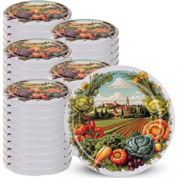 KADAX 50-Count fi82 Lids – Vegetable Mix with Triple Edges
