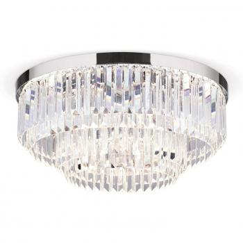Cúpula LED Prisma ORION en cromo diámetro 55 cm