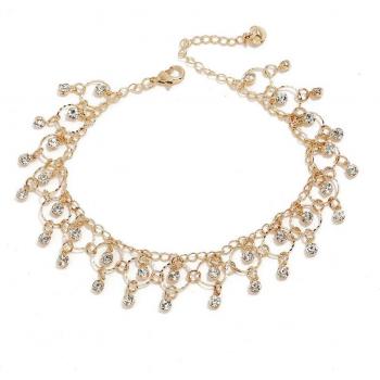 Luxury Glamour Anklet with Rhinestones for Women