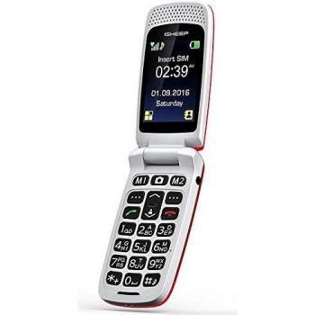 ISHEEP Telefono Cellulare per Anziani con Assistente Vocale e Tasti Grandi