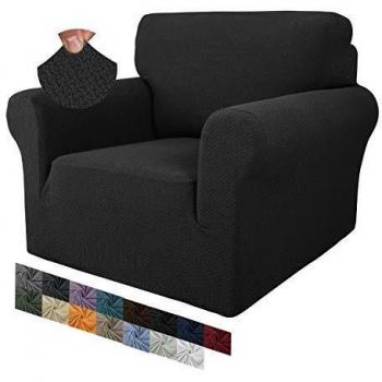 MAXIJIN 1-Sitzer Jacquard-Stuhlbezug, rutschfest und super-stretch für Haustiere