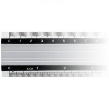 M+R Lineal 1850 50cm Aluminium Skalierung weiß unterlegt