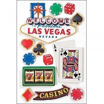 Sticker 3D Viaggi Casa de Cartón Las Vegas
