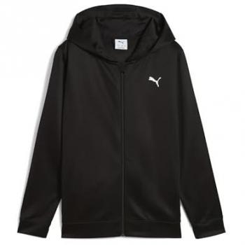 Bambini Giacca di Corsa Puma Zippata Nera 176