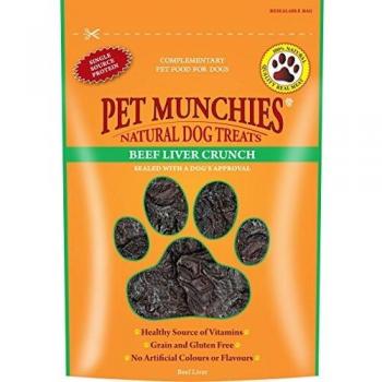 Pet Munchies Natural Beef Liver Crunch - 90g