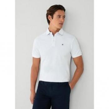 Hackett London Men's White Palm Swim Polo - Large