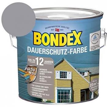 Bondex Holzschutzlasur Dauerschutz-Holzfarbe 2,5 L granitgrau