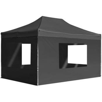 Gazebo Pieghevole Prolenta Premium con pareti in alluminio