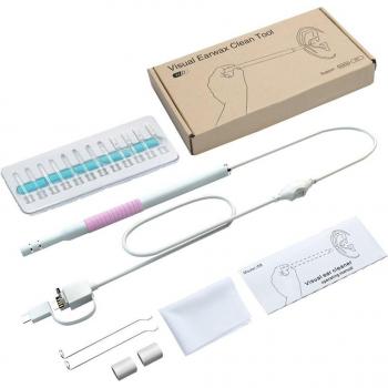 3-in-1 Ear Inspection Camera with Adjustable LED for Android and iOS