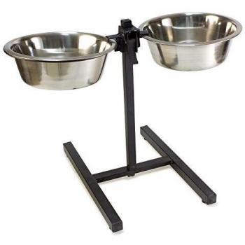 Soporte Inoxidable para 2 comederos - 1,80 L