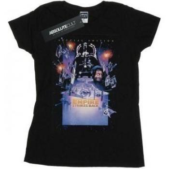 Star Wars Women’s/Ladies Episode V Movie Poster Cotton T-Shirt XXL Black