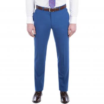 Bright Blue Chalk Ivy League Suit Trouser 38R Blue
