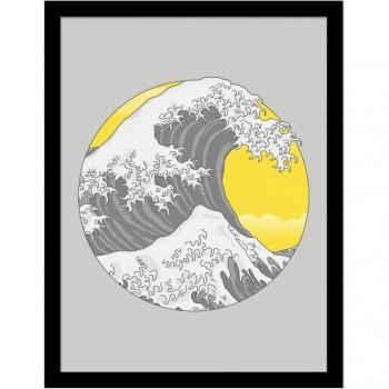 Gerahmtes Poster Schneller Brauner Fuchs Die Graue Welle 40cm x grau/weiß