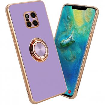 Cover Smartphone Cadorabo TPU Mate 20 Pro con Schermo Protettivo e Anello LM089 – Nero