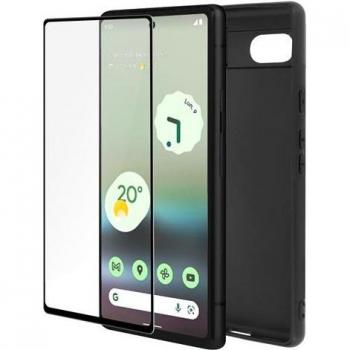 Coque de Protection 360° AVIZAR pour Google Pixel 6a - Silicone Gel Noir