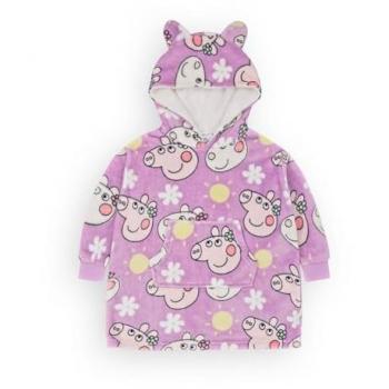 Peppa Pig Kinder Hoodie mit Fleece-Decke