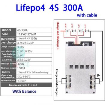 Lithium Battery Protection Board 2S 3S 4S 15A 20A 50A 80A 160A
