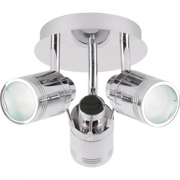 Hugo Polished Chrome Bathroom Spotlight Plate - IP44 Rated