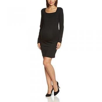 Mamalicious Sofia Nell L/S Dress Nf - Basic - Vestido para mujer, color schwarz