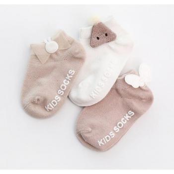 Warmom Infant Newborn Socks - 3 Pairs Candy Color Lace Flower Socks for Boys and Girls (0-3Y)