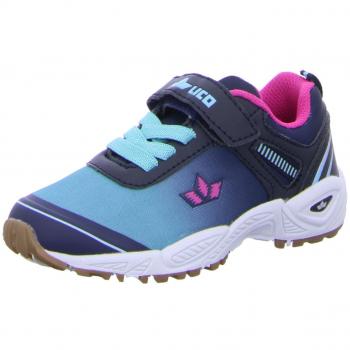 Lico Mädchen Barney VS Hallenschuhe, Blau (Marine/Türkis/Pink), 28