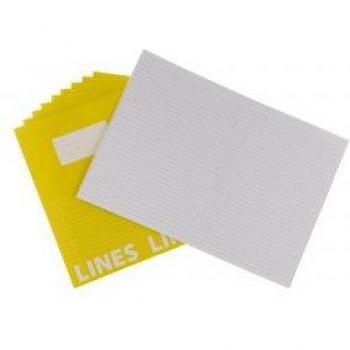 Yellow 8 mm Ruler Exercise Notebook – 80 Pages