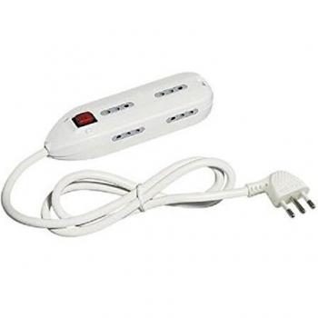 Multipresa Mini 6p 10A Cavo Bianco