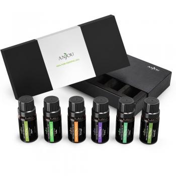 Set de Aceites Esenciales Anjou, 6 Aromaterapia, 100% Puro, 10 ml