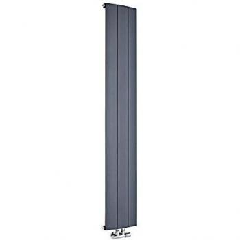 HUDSON REED - Aurora Radiatore Termoarredo Verticale di Design - Termosifone In Alluminio Con Finitura Antracite - 920W - 1600 x 280mm