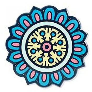 Ensemble de Sous-Verres Mandala en Céramique