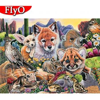 Fuchs Diamant Stickerei Set 20x30cm